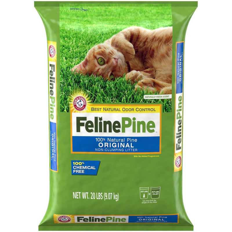 Feline Pine 100% Natural Pine, Odor Control, Non-Clumping Cat Litter - 20lbs (LOCAL PICKUP ONLY)