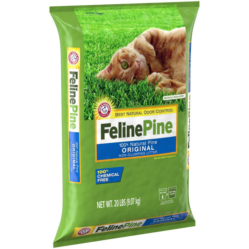 Feline Pine 100% Natural Pine, Odor Control, Non-Clumping Cat Litter - 20lbs (LOCAL PICKUP ONLY)
