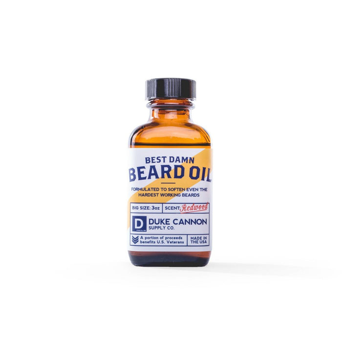 Duke Cannon Best Damn Redwood Beard Oil - 3oz