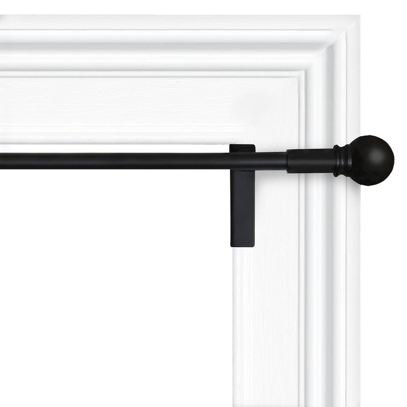28"x48" Twist & Shout Curtain Panel Rod Black - Room Essentials& (LOCAL PICKUP ONLY)