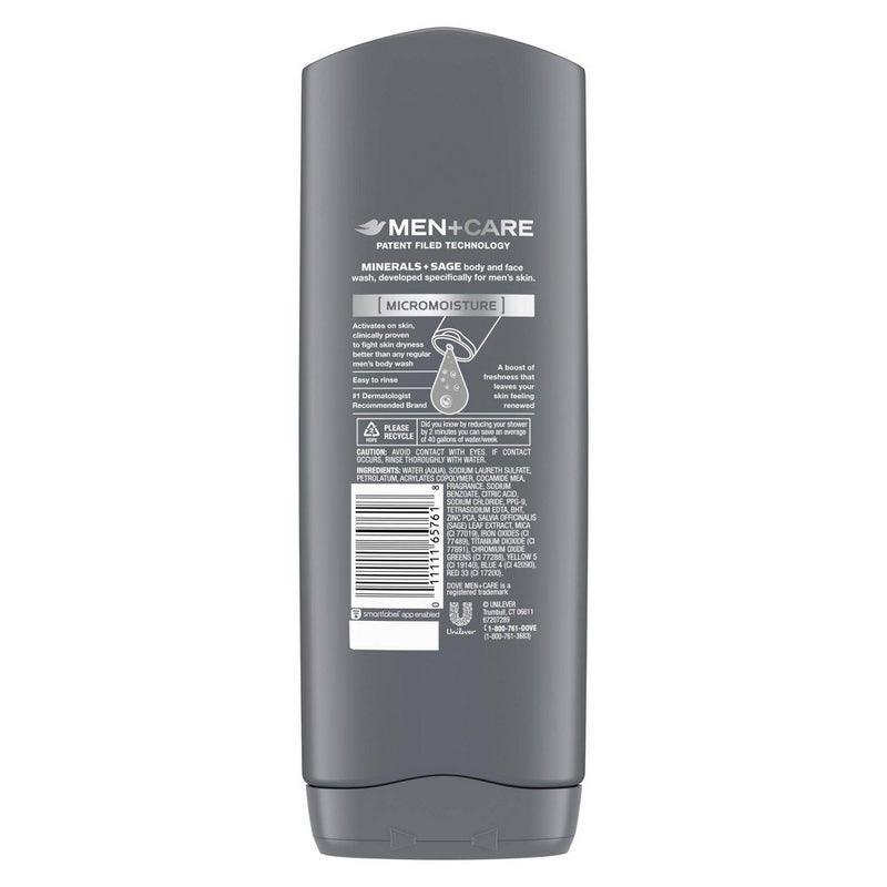 Dove Men+Care Elements Body Wash Minerals + Sage - 18 fl oz