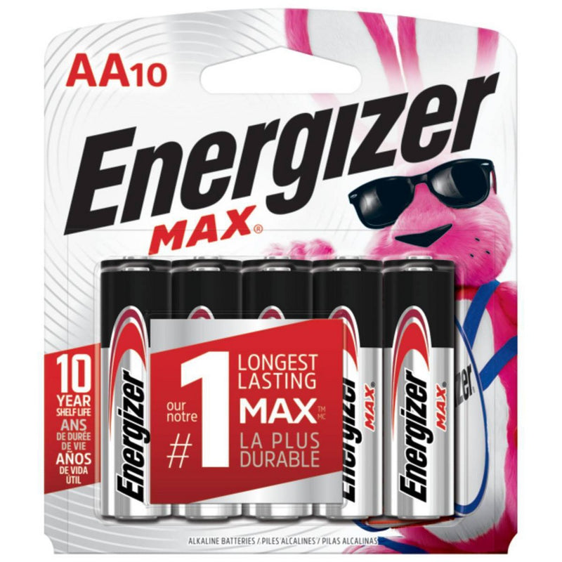 Energizer Max AA Alkaline Batteries 10ct - EXP 12/2031