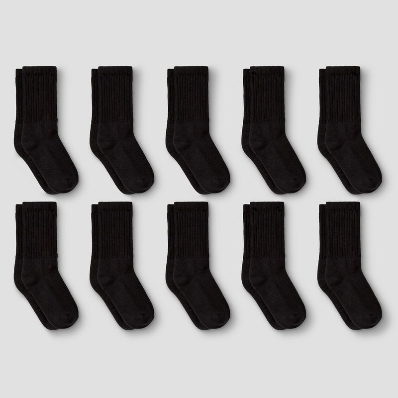 Boys' 10pk Athletic Socks L - Cat & Jack