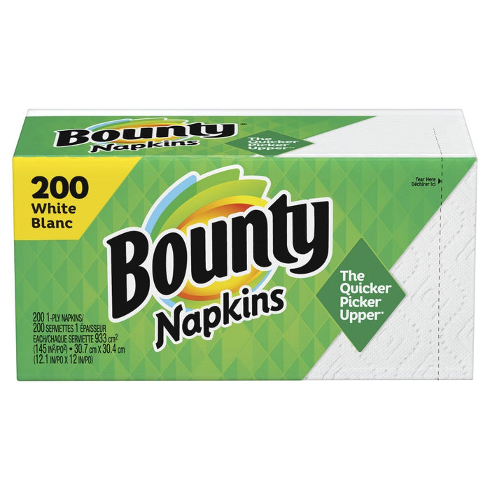 Bounty Quilted White Paper Napkins - 200ct