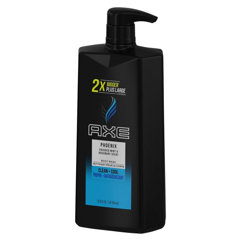 AXE Phoenix Clean + Cool Crushed Mint & Rosemary Scent Body Wash Soap - 32 fl oz