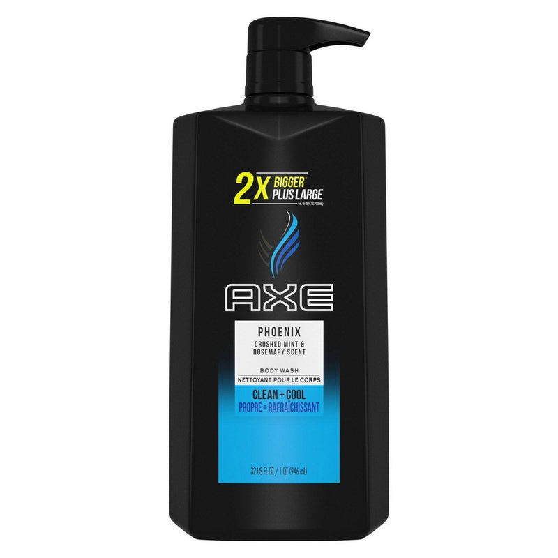 AXE Phoenix Clean + Cool Crushed Mint & Rosemary Scent Body Wash Soap - 32 fl oz