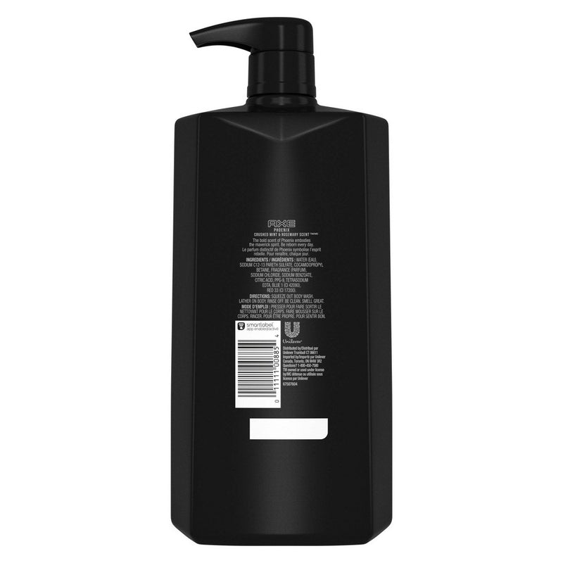 AXE Phoenix Clean + Cool Crushed Mint & Rosemary Scent Body Wash Soap - 32 fl oz
