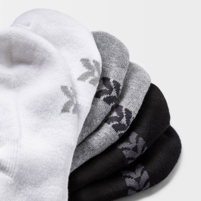Women's Cushioned 6pk Liner Athletic Socks - All in Motion& - White/Heather Gray/Black 4-10
