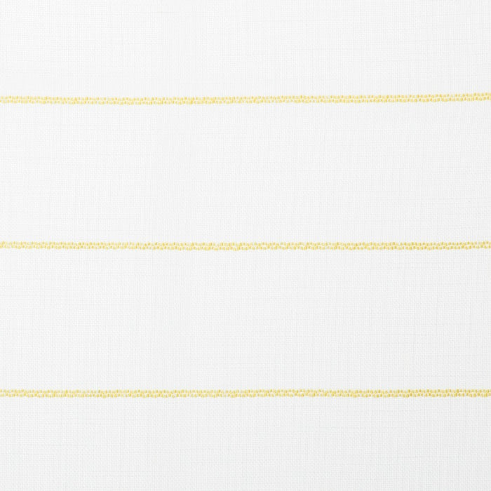 63"x54" Contrast Stripe Light Filtering Curtain Panels with Tassel Yellow/White - Opalhouse&