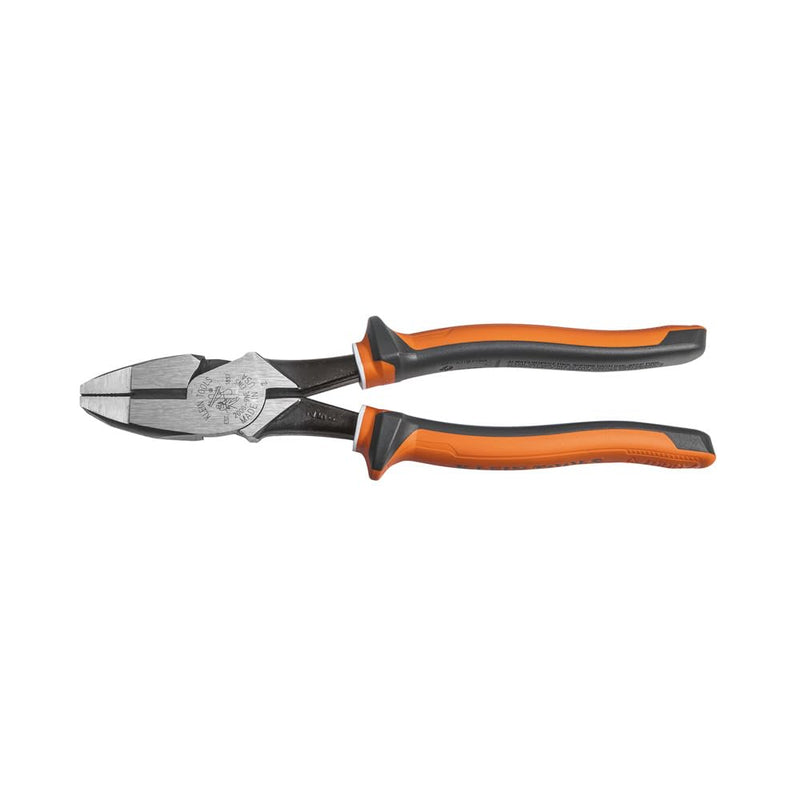 Klein Tools 20009NEEINS Heavy Duty Insulated Side-Cutting Pliers, Made In USA, Streamlined Design With Knurled Jaws And 1000 V Rating