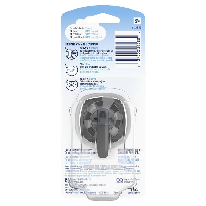 Febreze Car Odor-Eliminating Air Freshener Vent Clip with Gain Scent - Original - 1ct