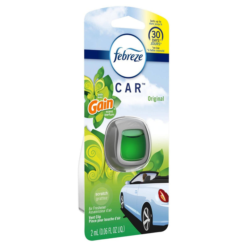 Febreze Car Odor-Eliminating Air Freshener Vent Clip with Gain Scent - Original - 1ct