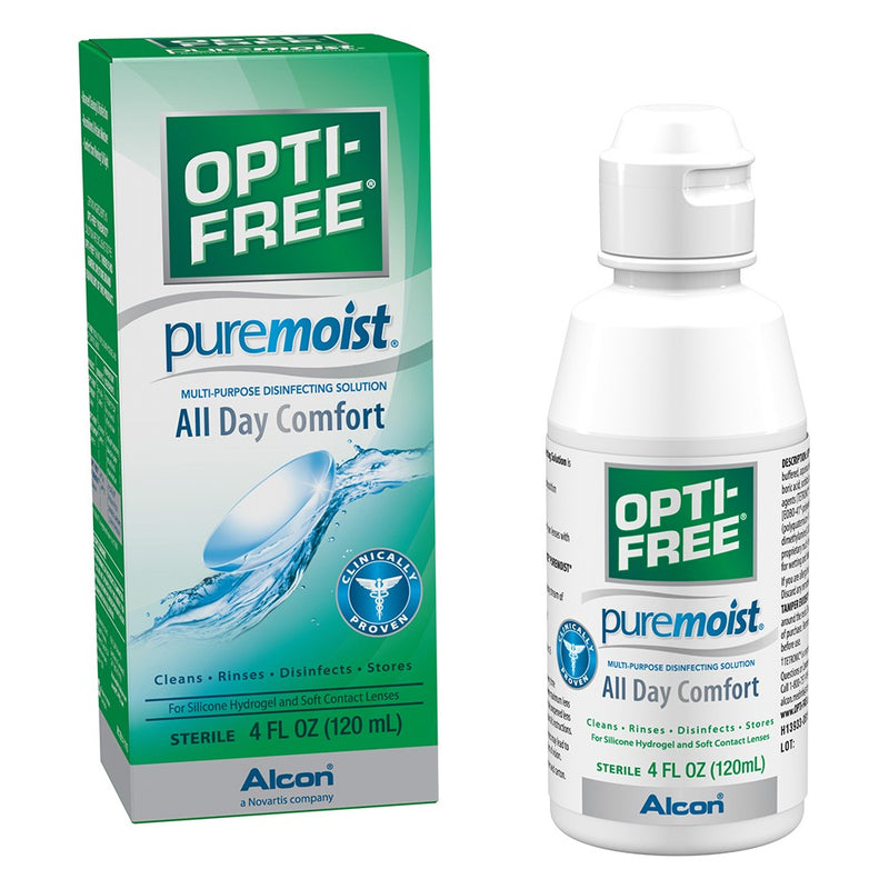 Opti-free Pure Moist Contact Lens Solution - 4 oz