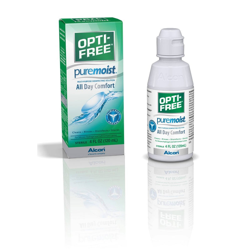 Opti-free Pure Moist Contact Lens Solution - 4 oz