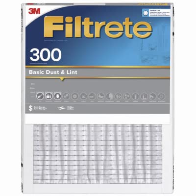 Filtrete 317-4 18X18 X 1 In. Basic Dust & Lint Pleated Furnace Air Filter, Gray, MPR 300, 3 Months - Quantity 4