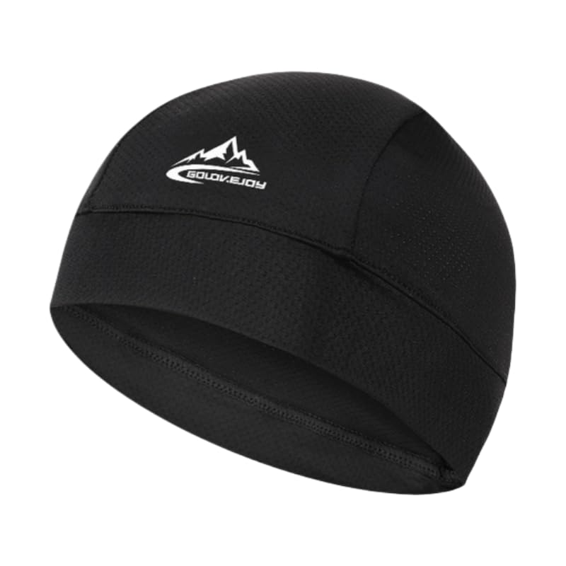 Cooling Skull Cap For Women Youth Men Helmet Liner Beanie Head Wrap Sweat Wicking UV Sun Protection Cycling Running Hat Black