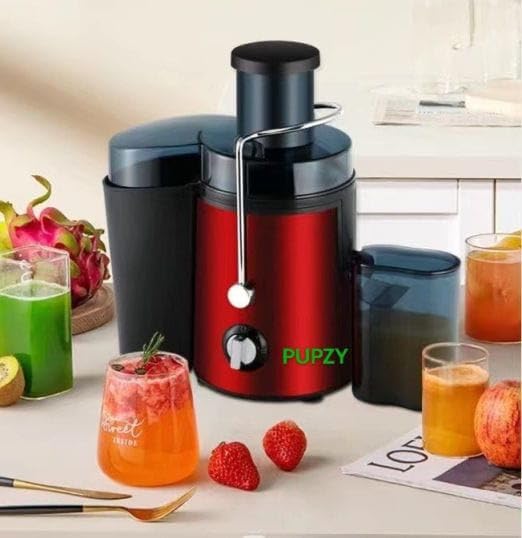 Juicer Machine, 500W Centrifugal Juicer Extractor With Wide Mouth 3” Feed Chute For Fruit Vegetable, Easy To Clean, Stainless Steel, BPA-Free (RED)