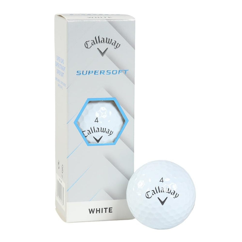 Callaway Supersoft Golf Balls (White, 3Pk) 1 Sleeve 2025