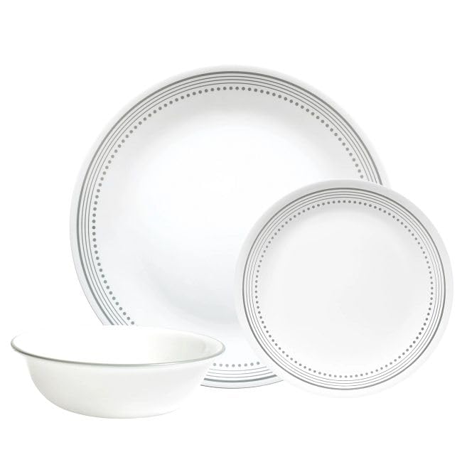 Corelle® Mystic Gray 12-Piece Dinnerware Set, Service For 4