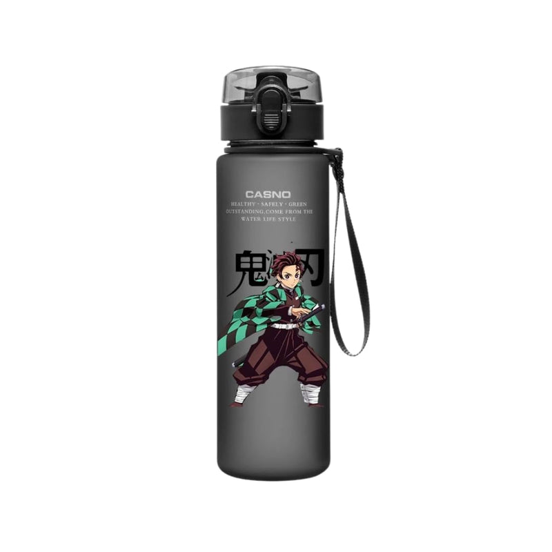 CROWN Anime Water Bottle - Stylish Water Bottle Leak Proof Water Bottles Gym Sports Travel Running Water Jug Holder (1F)
