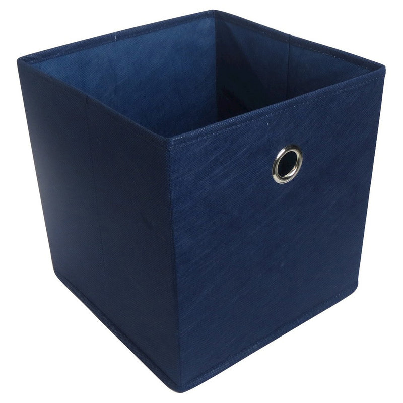 Fabric Cube Storage Bin Blue 11" - Room Essentials
