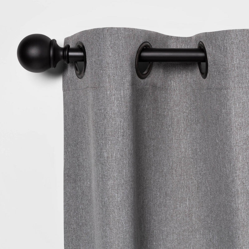 66"-120" Rod Ball Matte Black - Threshold& (LOCAL PICKUP ONLY)