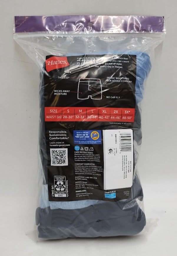 Hanes Men's 5pk Tagless Boxers Breathable Wicking Fabric - 2XL