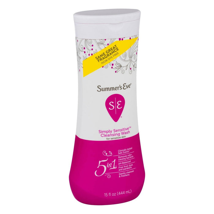 Summer's Eve Simply Sensitive Cleansing Wash - 15 fl oz
