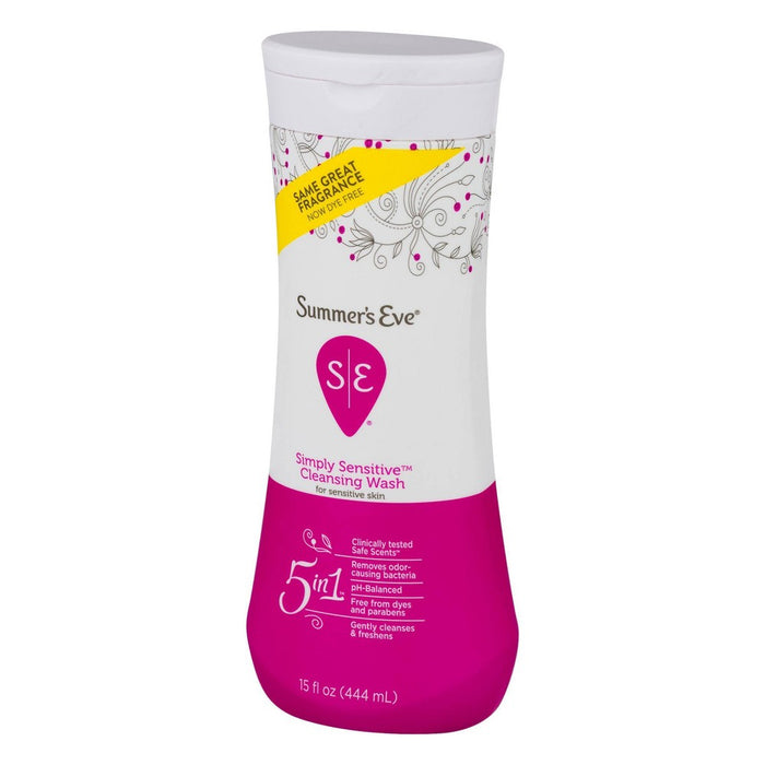Summer's Eve Simply Sensitive Cleansing Wash - 15 fl oz