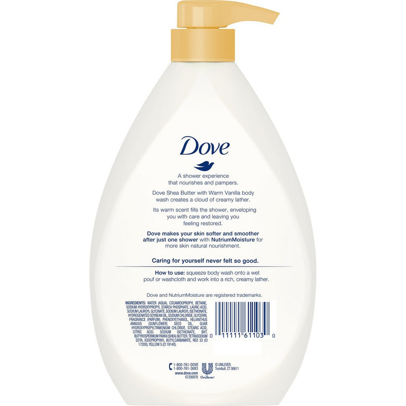 Dove Purely Pampering Shea Butter with Warm Vanilla Body Wash - 34 fl oz