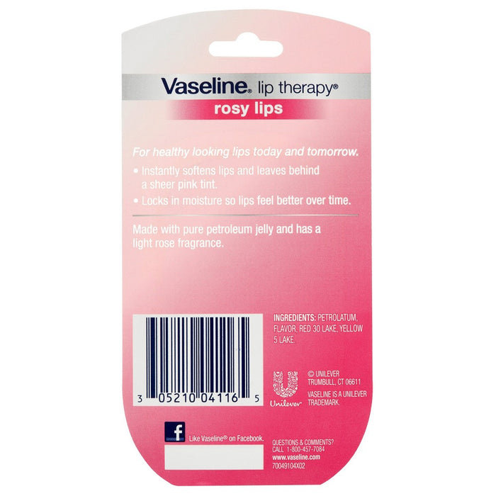 Vaseline Lip Therapy Rosy Lips Twin Pack - 2ct