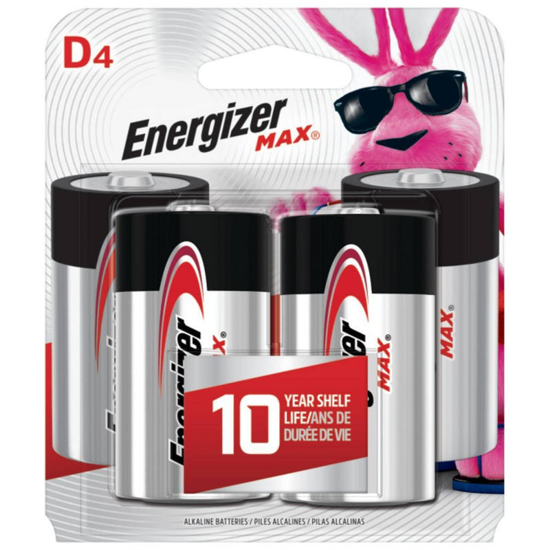 Energizer MAX D 4-pk. Alkaline Top Batteries