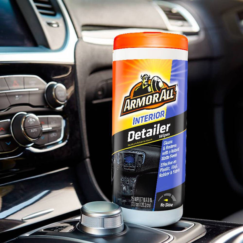 Armor All 25ct Interior Detailer Wipes Automotive Wash