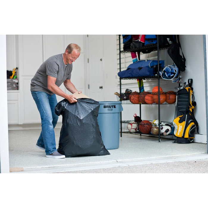 Glad Large Drawstring Trash Bags - ForceFlexPlus 30 Gallon Black Trash Bag - 68ct