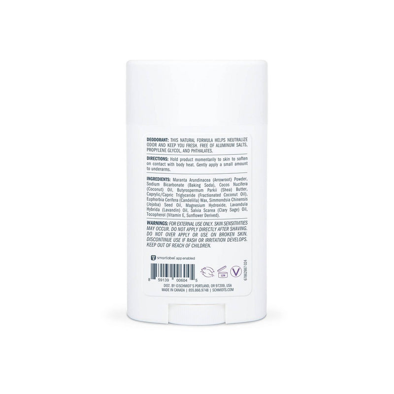 Schmidt's Lavender + Sage Aluminum-Free Natural Deodorant Stick - 2.65oz