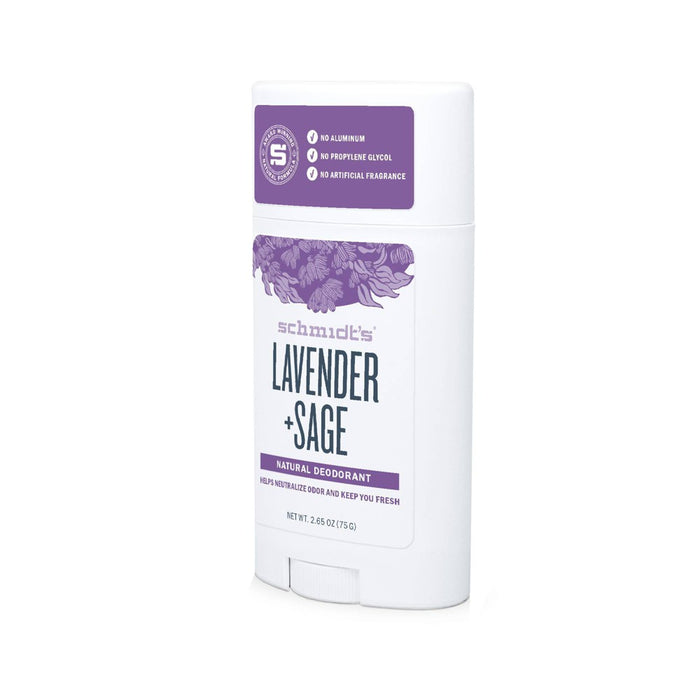 Schmidt's Lavender + Sage Aluminum-Free Natural Deodorant Stick - 2.65oz