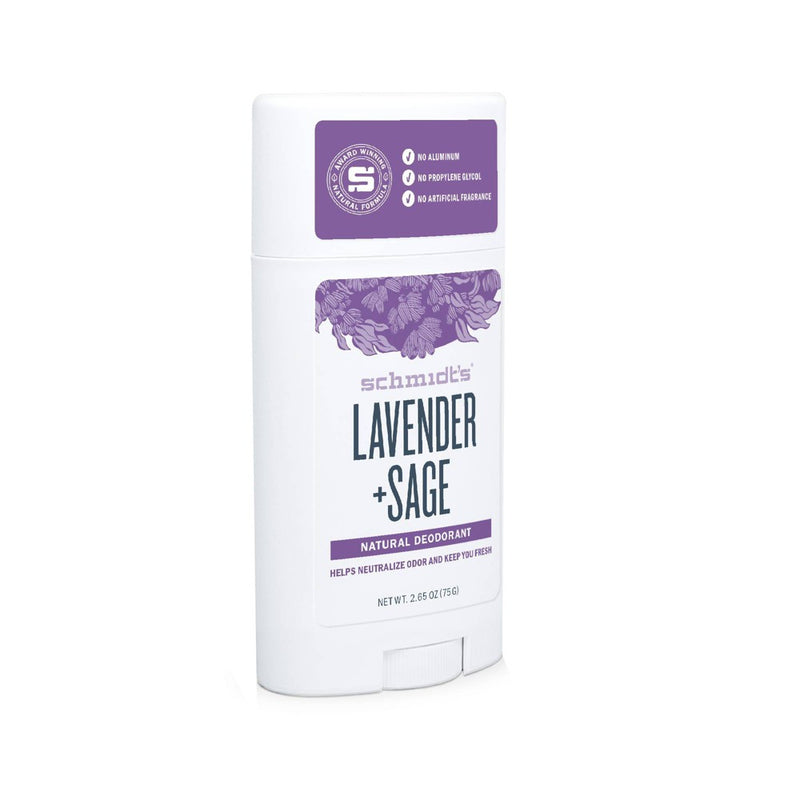Schmidt's Lavender + Sage Aluminum-Free Natural Deodorant Stick - 2.65oz