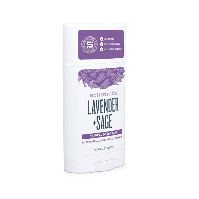 Schmidt's Lavender + Sage Aluminum-Free Natural Deodorant Stick - 2.65oz