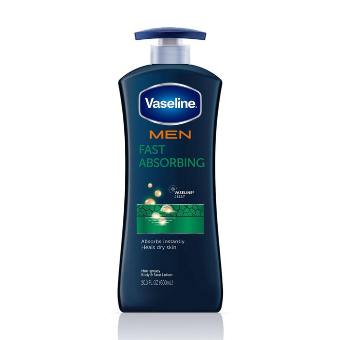 Vaseline Men Healing Moisture Fast Absorbing Body & Face Lotion 20.3 oz