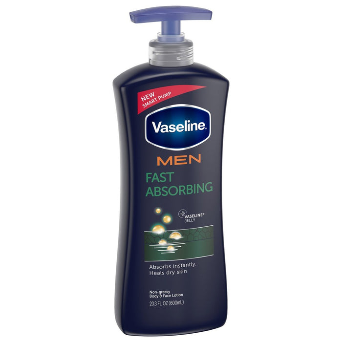 Vaseline Men Healing Moisture Fast Absorbing Body & Face Lotion 20.3 oz
