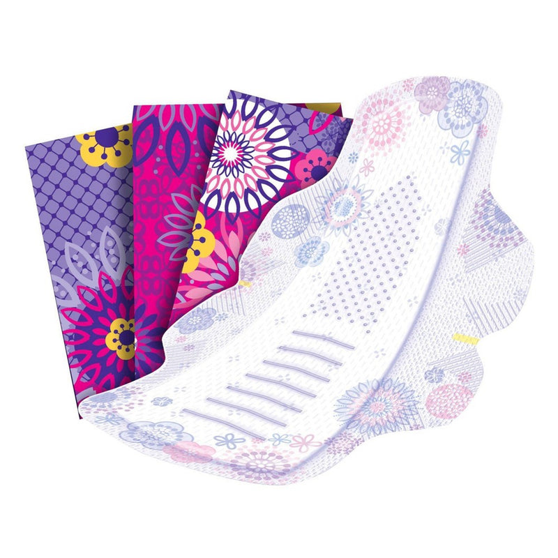 Always Radiant Heavy Flow Absorbency Avec Flex Foam Pads - Scented - Size 1 - 26ct