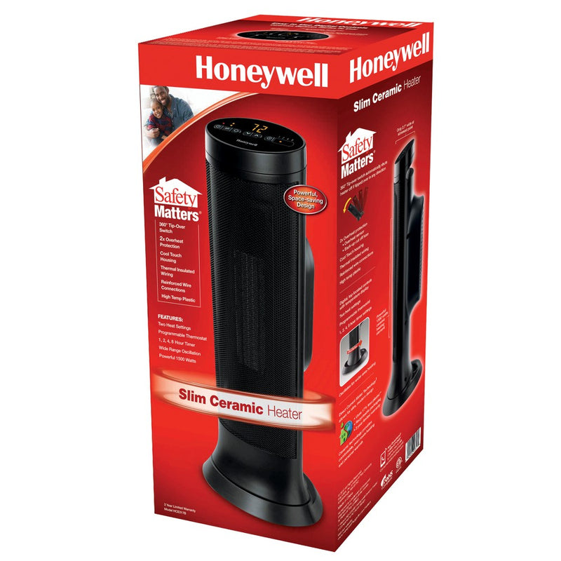 Slim Ceramic Tower Black - Honeywell (LOCAL PICKUP ONLY)