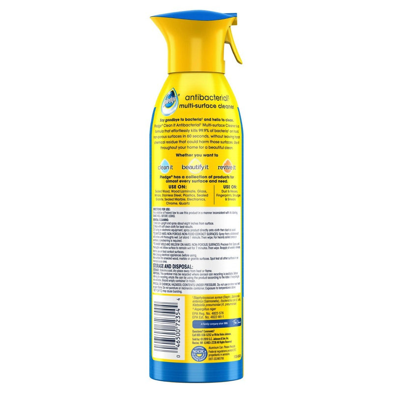 Pledge Multi Surface Antibacterial Everyday Cleaner 9.7oz