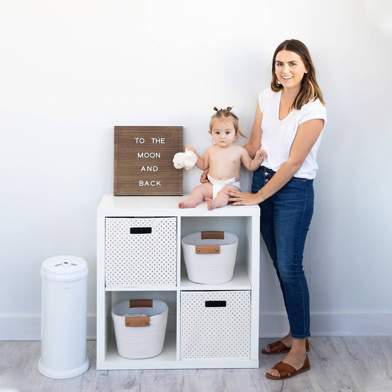 Ubbi Steel Diaper Pail - White (LOCAL PICKUP ONLY)