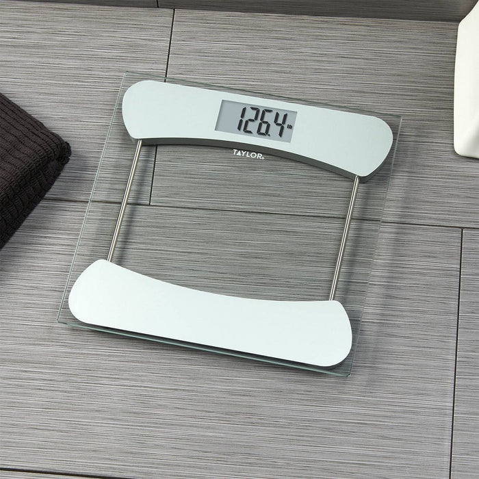 Digital Glass Scale with Stainless Steel Accents Clear - Taylor