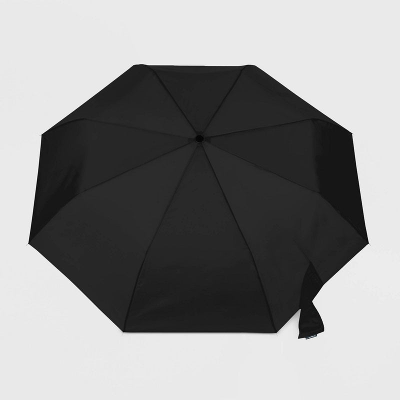 Totes Manual With Neverwet Compact Umbrella - Black