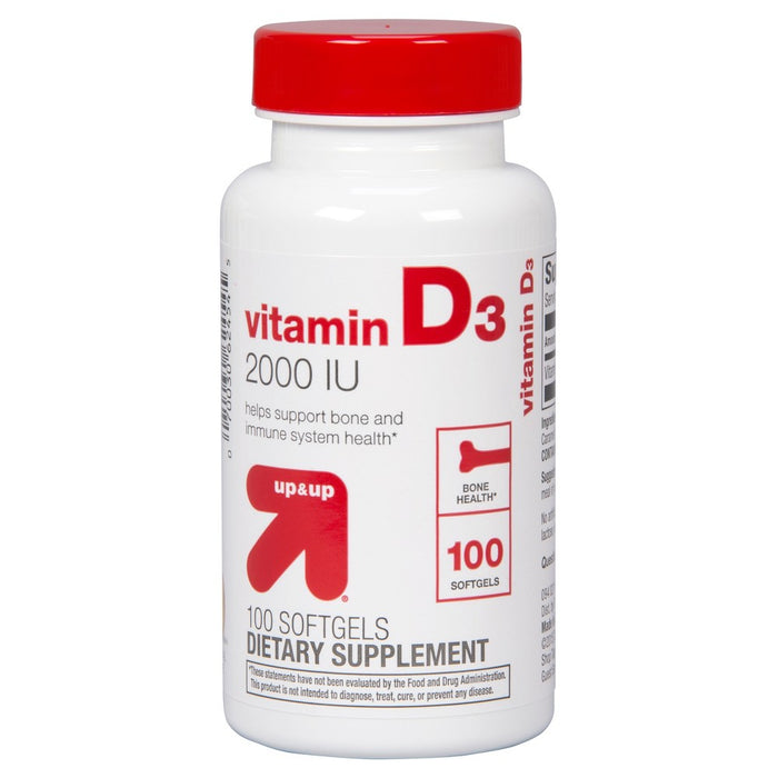 Vitamin D Dietary Supplement Softgels - 100ct - Up&Up&