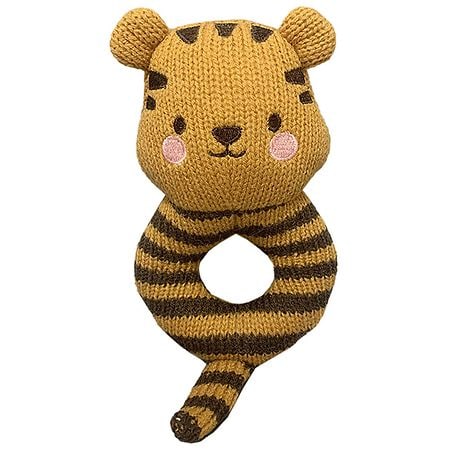 Festive Voice Moon and Stars Tiger Rattle - 1.0 ea