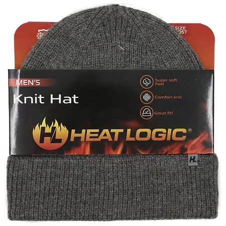 Heat Logic Rib Knit Beanie with Cuff - 1.0 ea