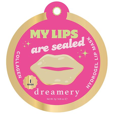 Dreamery My Lips Are Sealed Collagen Hydrogel Lip Mask - 0.25 oz
